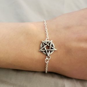 Silver Pentagram Bracelet